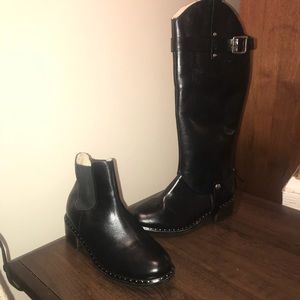 Rare Black Italian Leather Ugg Cavalieri 8.5